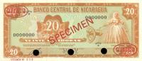 p129s1 from Nicaragua: 20 Cordobas from 1978