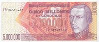 Gallery image for Nicaragua p165a: 5000000 Cordobas