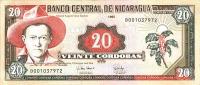 p182 from Nicaragua: 20 Cordobas from 1995