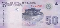 p203a from Nicaragua: 50 Cordobas from 2007