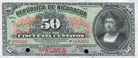 p43s from Nicaragua: 50 Centavos from 1910