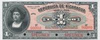 p44s from Nicaragua: 1 Peso from 1910