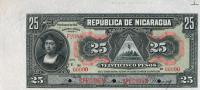 p47s from Nicaragua: 25 Pesos from 1910