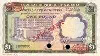 Gallery image for Nigeria p12s: 1 Pound
