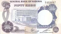 p14f from Nigeria: 50 Kobo from 1973