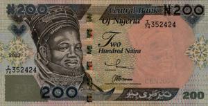 p29b from Nigeria: 200 Naira from 2003