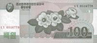 p61a from Korea, North: 100 Won from 2002