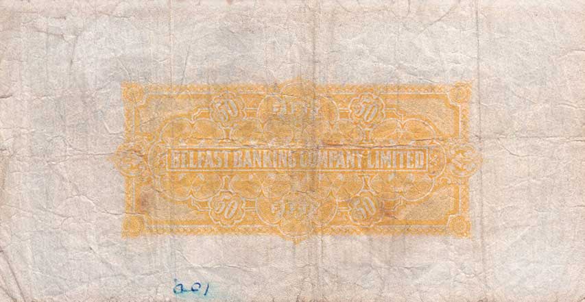 Back of Northern Ireland p130d: 50 Pounds from 1963