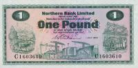 p187a from Northern Ireland: 1 Pound from 1970