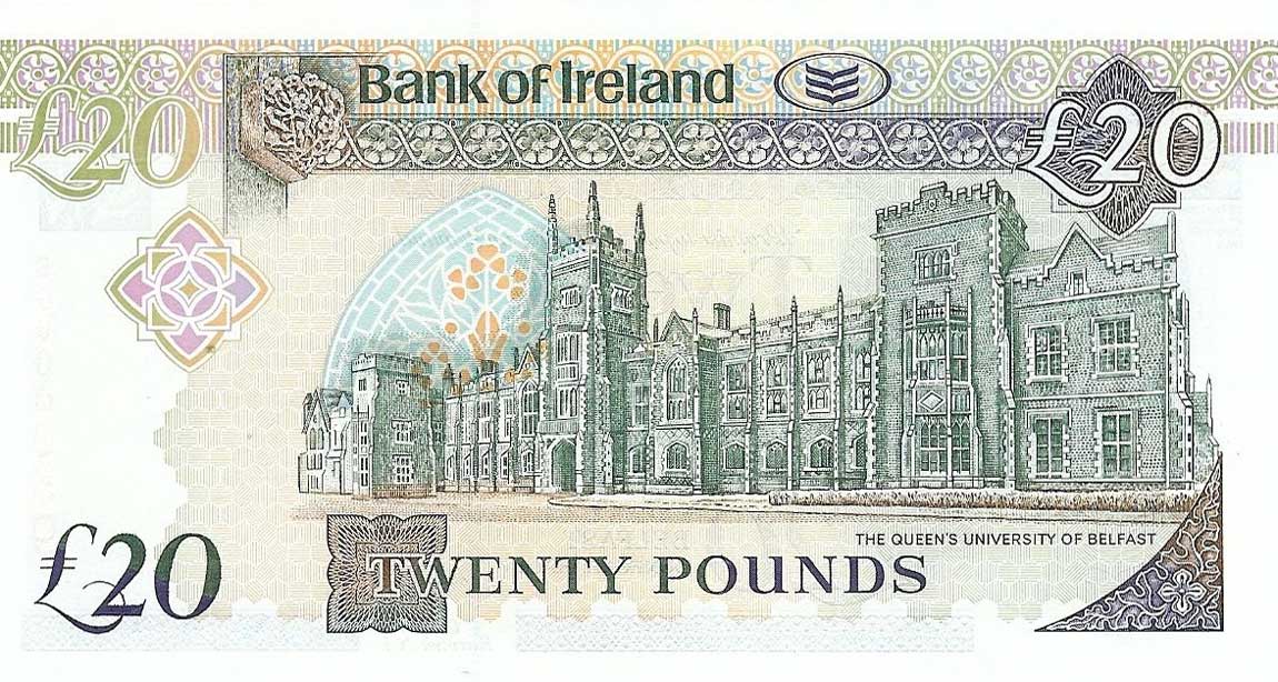 Back of Northern Ireland p80a: 20 Pounds from 2003