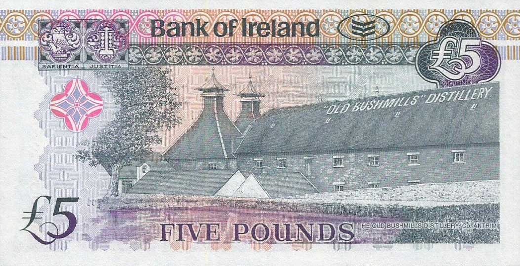 Back of Northern Ireland p83r: 5 Pounds from 2008