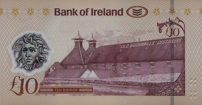 Back of Northern Ireland p91a: 10 Pounds from 2017