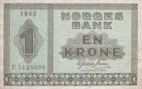 p15a from Norway: 1 Krone from 1940