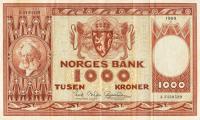 p35d from Norway: 1000 Kroner from 1965