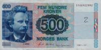 p44a from Norway: 500 Krone from 1991