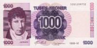p45b from Norway: 1000 Krone from 1998