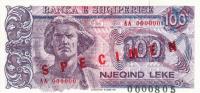 p55s from Albania: 100 Leke from 1993