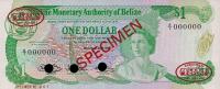 Gallery image for Belize p38s: 1 Dollar