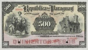 p114s1 from Paraguay: 500 Pesos from 1903