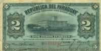 p117a from Paraguay: 2 Pesos from 1907