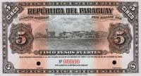 Gallery image for Paraguay p149s: 5 Pesos