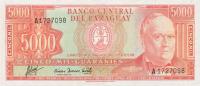 p202b from Paraguay: 5000 Guarani from 1952