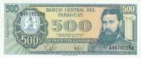 p212 from Paraguay: 500 Guarani from 1952
