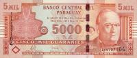 p223b from Paraguay: 5000 Guarani from 2008