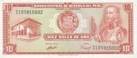 Gallery image for Peru p100a: 10 Soles de Oro