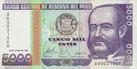 p138 from Peru: 5000 Intis from 1988