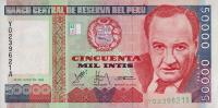 p142r from Peru: 50000 Intis from 1988