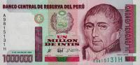 Gallery image for Peru p148a: 1000000 Intis from 1990