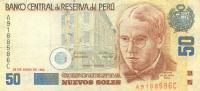 p154a from Peru: 50 Nuevos Soles from 1991