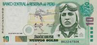 p166a from Peru: 10 Nuevos Soles from 1997