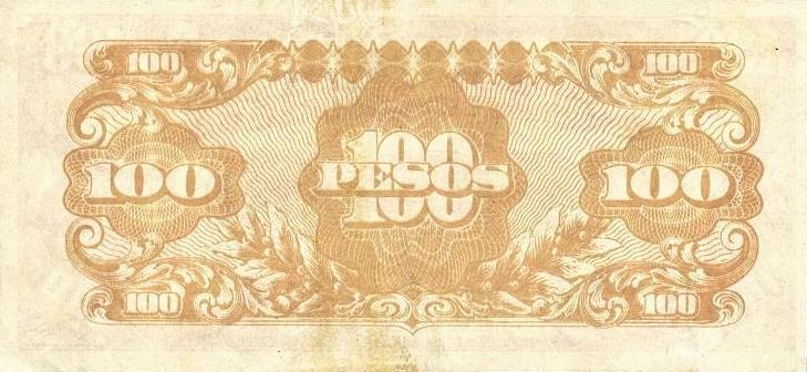 Back of Philippines p113: 100 Pesos from 1945