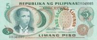 p153a from Philippines: 5 Piso from 1970