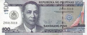 p213Aa from Philippines: 100 Piso from 2012