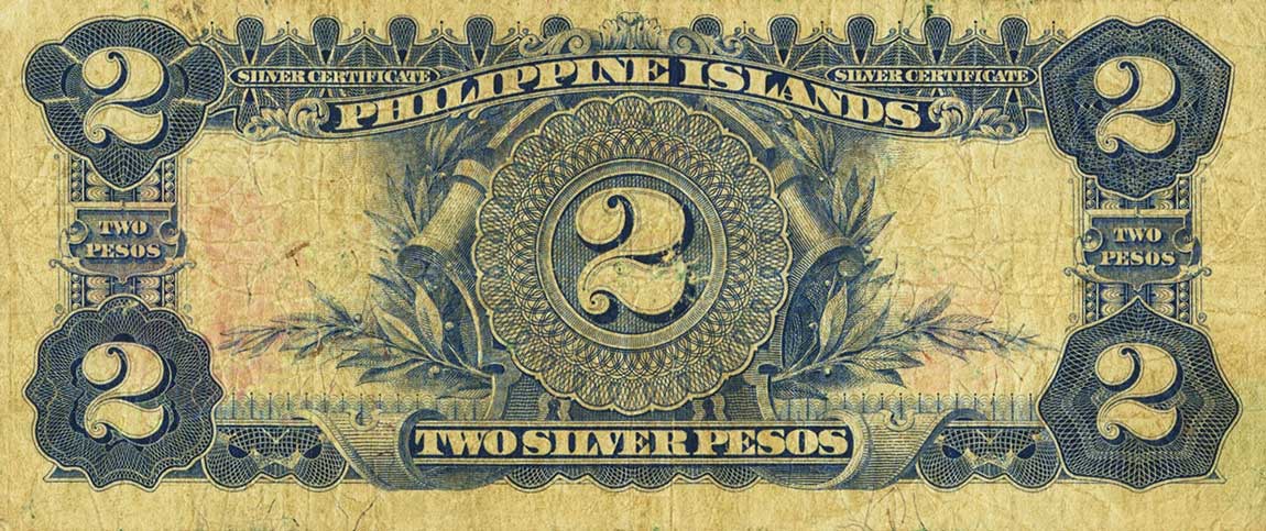 Back of Philippines p25a: 2 Pesos from 1903