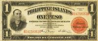 p68c from Philippines: 1 Peso from 1924