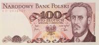 p143d from Poland: 100 Zlotych from 1982