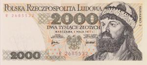 p147a from Poland: 2000 Zlotych from 1977