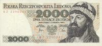 p147c from Poland: 2000 Zlotych from 1982