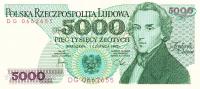 p150a from Poland: 5000 Zlotych from 1982