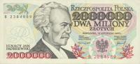 p163a from Poland: 2000000 Zlotych from 1993