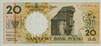 p168b from Poland: 20 Zlotych from 1990