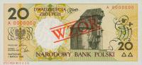 p168s from Poland: 20 Zlotych from 1990