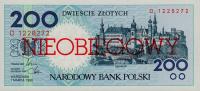 p171a from Poland: 200 Zlotych from 1990