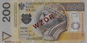 p177s from Poland: 200 Zlotych from 1994