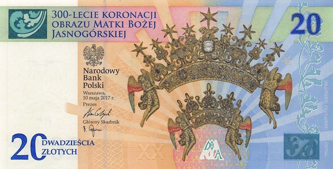 Front of Poland p191a: 20 Zlotych from 2017