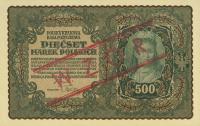 p28s from Poland: 500 Marek from 1919